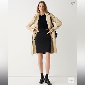 J. Crew | The Pencil Skirt Black Wool Blend - 0